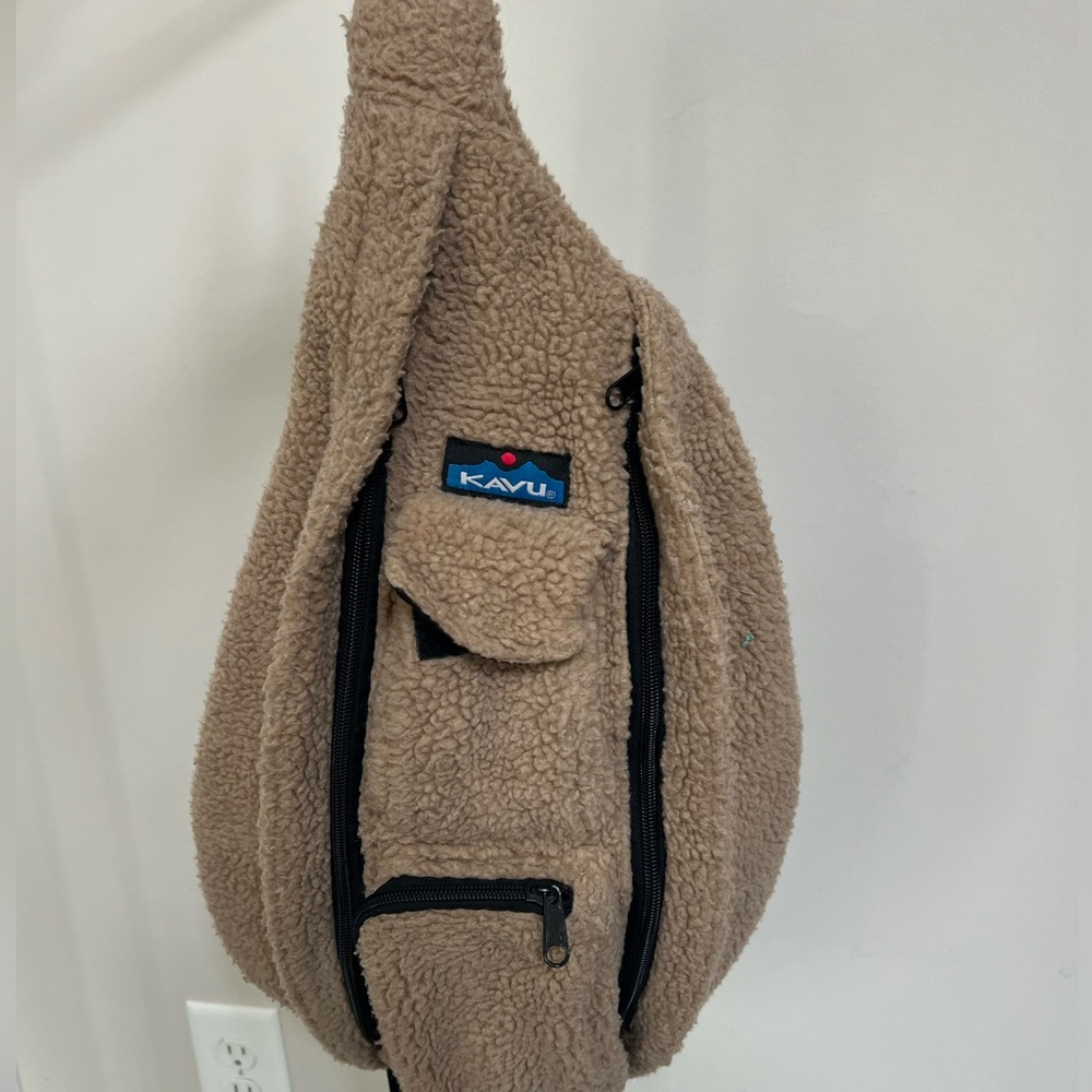 KAVU Tan Sherpa Sling Bag